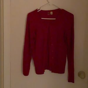 Cute Christmas red cardigan- in great condition!